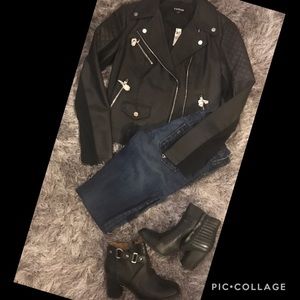 Express leather Moto jacket